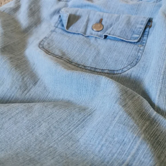 Vintage Women's Plus Size Capri Jeans Light Wash Size 22 - MXM - Picture 3 of 7